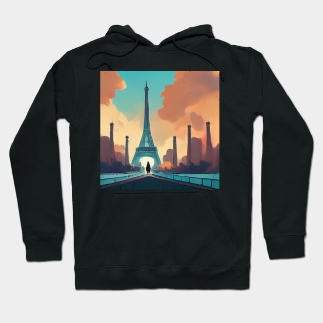 Paris | Comics Style Hoodie by ComicsFactory